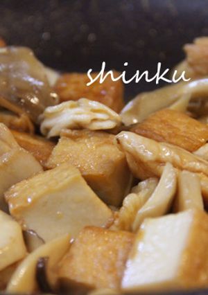 鶏むね肉・厚揚げ・きのこのピリ辛照り焼き-レシピのメイン写真