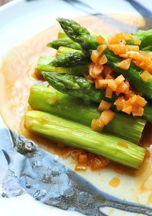 アスパラのガーリック鮭節醤油炒め-レシピのメイン写真