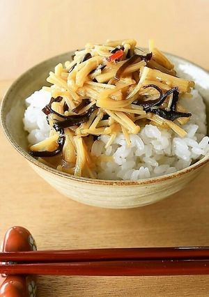 きくらげ入り！手作りなめたけ（精進料理）-レシピのメイン写真