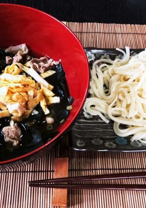 簡単♡乾麺うどんの具たくさんつけ麺-レシピのメイン写真