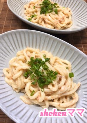 和えるだけで簡単！明太子うどん-レシピのメイン写真