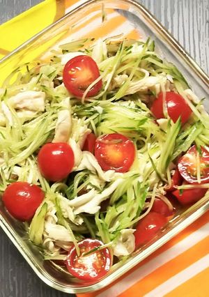 ささみと胡瓜とプチトマトの中華サラダ-レシピのメイン写真