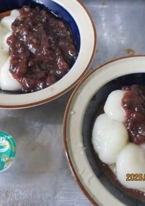 甘いおやつに【白玉ぜんざい】-レシピのメイン写真