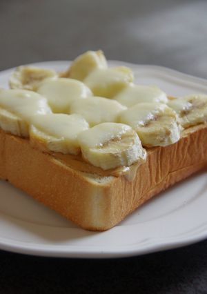 JCが作るバナナPBチーズトースト-レシピのメイン写真