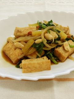 にらと厚揚げのオイスターソース炒め-レシピのメイン写真