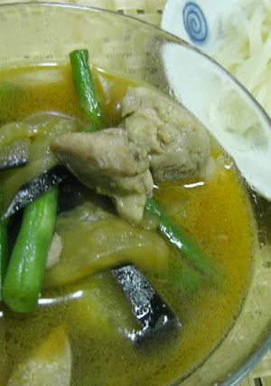 ごま油とラー油香る♪あったかつけ麺冷麦!-レシピのメイン写真
