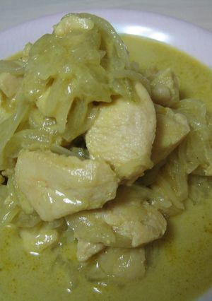 タイを感じる♪鶏むね＆玉葱のカレー煮-レシピのメイン写真