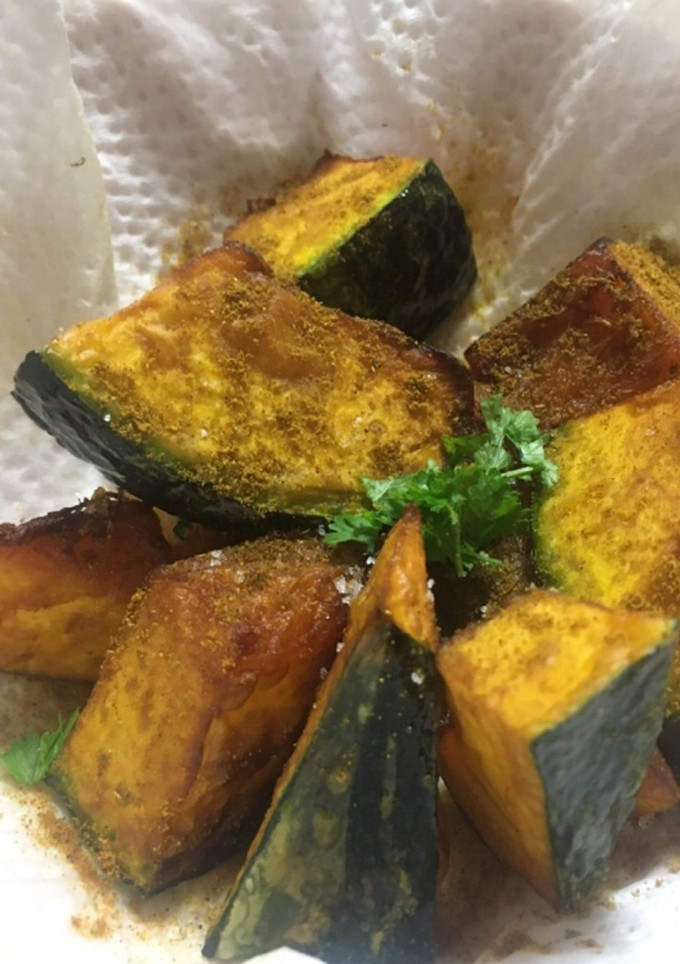 かぼちゃの素揚げ　カレー風味-レシピのメイン写真