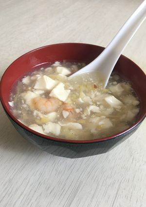 エビと豆腐のとろみスープ-レシピのメイン写真