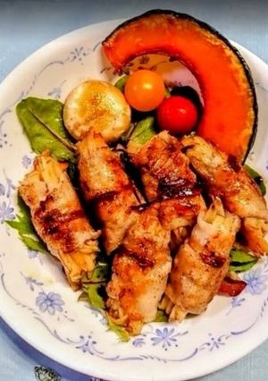 渡る世間はぶたにくのりんご巻ばかり🐷🍎-レシピのメイン写真