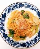 新玉ねぎとたけのこ白菜の豆乳パスタ