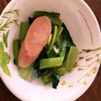 小松菜と魚肉のマヨソテー