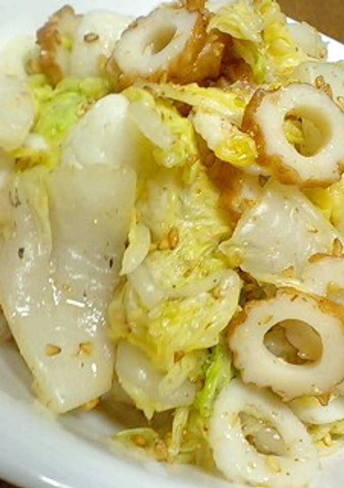 白菜とちくわのゴマ和え-レシピのメイン写真
