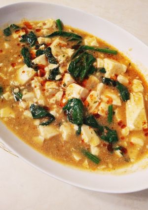 市販の麻婆の素で☆簡単坦々風ゴマ豆腐-レシピのメイン写真