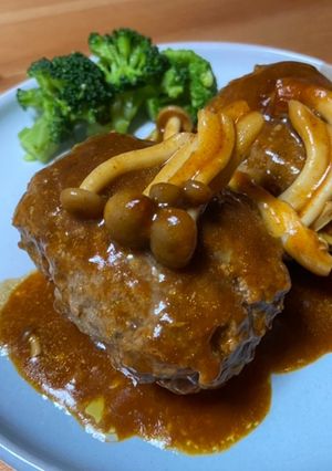 簡単(^^)煮込みデミハンバーグ-レシピのメイン写真