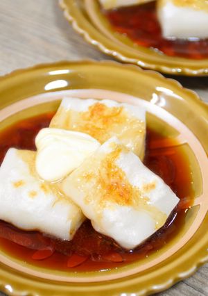 鮭節香るだし醤油でバター醤油もち-レシピのメイン写真