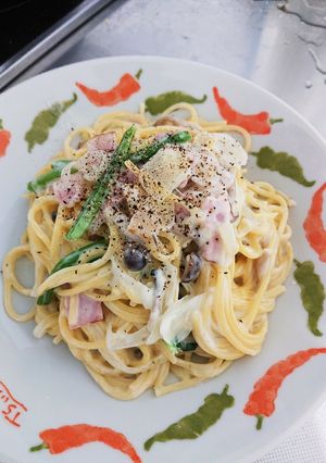 フライパンひとつで☆簡単牛乳のパスタ-レシピのメイン写真