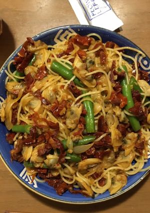 シンプル！ドライトマトとあさりのパスタ-レシピのメイン写真
