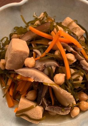 高野豆腐と切り昆布の煮物-レシピのメイン写真