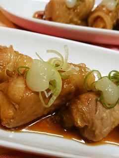 簡単!【肉巻ポテトてり焼き・レモン添え】-レシピのメイン写真