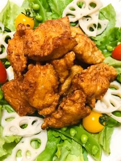 鶏胸肉で♬簡単手間なし唐揚げ-レシピのメイン写真