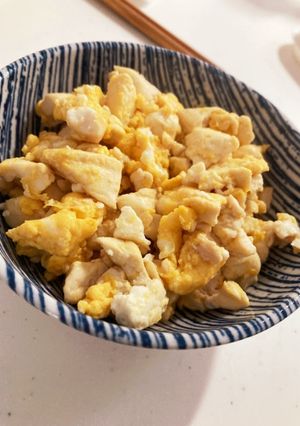 我が家の炒り豆腐（えらい簡単）-レシピのメイン写真
