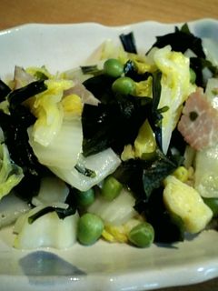 わかめと白菜のあっさり炒め-レシピのメイン写真