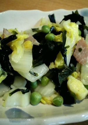 わかめと白菜のあっさり炒め-レシピのメイン写真