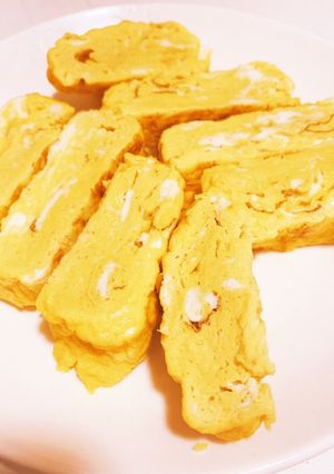 時短レシピ！バターと麺つゆの卵焼き-レシピのメイン写真