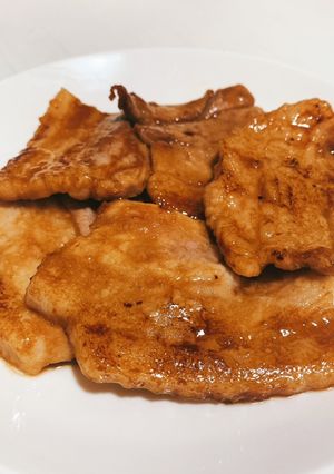 材料2つ☆豚バラの焼肉タレ漬け焼き-レシピのメイン写真