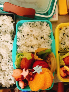 朝で完結・タコ入りおかずいっぱい弁当-レシピのメイン写真