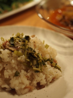 超簡単!せりとベーコンの炊き込みご飯-レシピのメイン写真