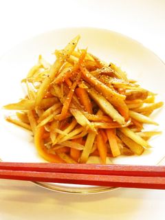 ☺簡単作り置き♪ソースきんぴらごぼう☺-レシピのメイン写真
