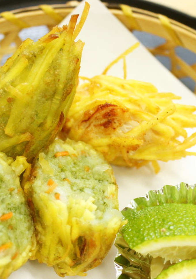 緑がキレイ！桑抹茶みの揚げ-レシピのメイン写真