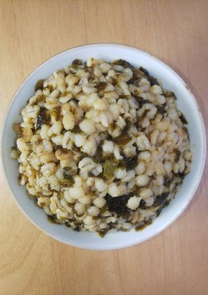 生わかめで100%押し麦の味噌わかめ麦飯-レシピのメイン写真