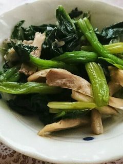 ほうれん草と焼ききのこのお浸し-レシピのメイン写真