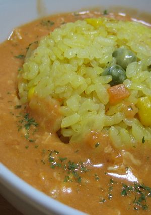 体の中からアツアツ　カレーあんかけ-レシピのメイン写真