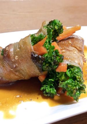 菜の花の肉巻き-レシピのメイン写真