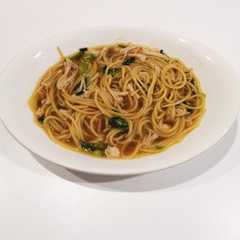 時短！サラダチキンのガリバタ醤油パスタ-レシピのメイン写真