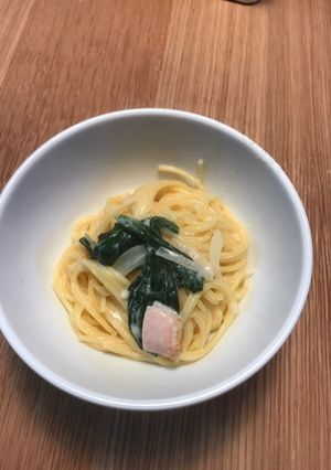 牛乳で作るクリームパスタ-レシピのメイン写真