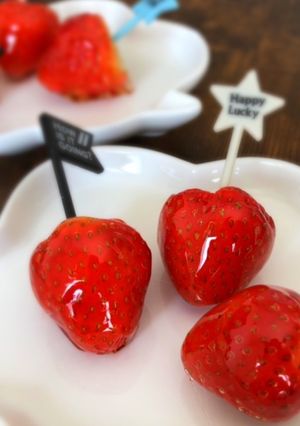 ピッカピカ♪子供と作るパリパリいちご飴-レシピのメイン写真