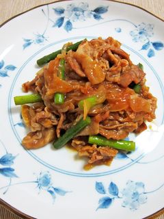 豚肉とニンニクの芽のオイスターソース炒め-レシピのメイン写真