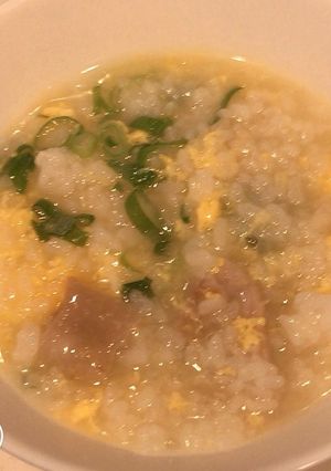 鶏肉とネギの鶏白湯、中華風雑炊(おじや)-レシピのメイン写真