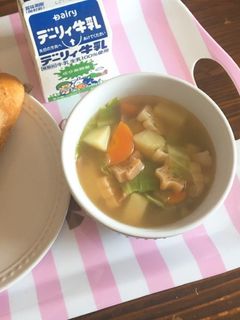 給食レシピ…ABCマカロニスープ-レシピのメイン写真