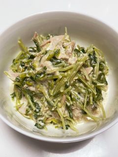 超簡単!レンジ調理で豆苗のツナ和え♪-レシピのメイン写真