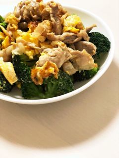 豚肉とブロッコリーと玉子のマヨ炒め-レシピのメイン写真