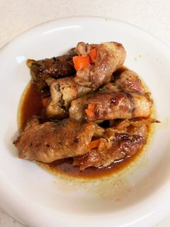 豚肉のいんげん、人参巻き-レシピのメイン写真