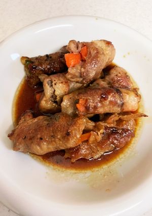 豚肉のいんげん、人参巻き-レシピのメイン写真