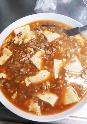 手崩し豆腐の麻婆豆腐-レシピのメイン写真