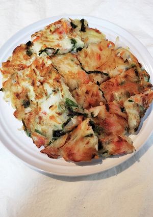 カリもちっ米粉で野菜チヂミ-レシピのメイン写真